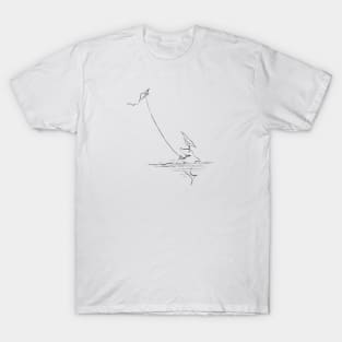 Shark Flying a Kite T-Shirt